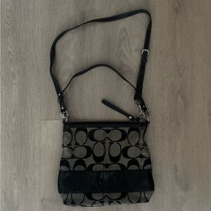 Coach Vintage Signature Stripe Crossbody Bag